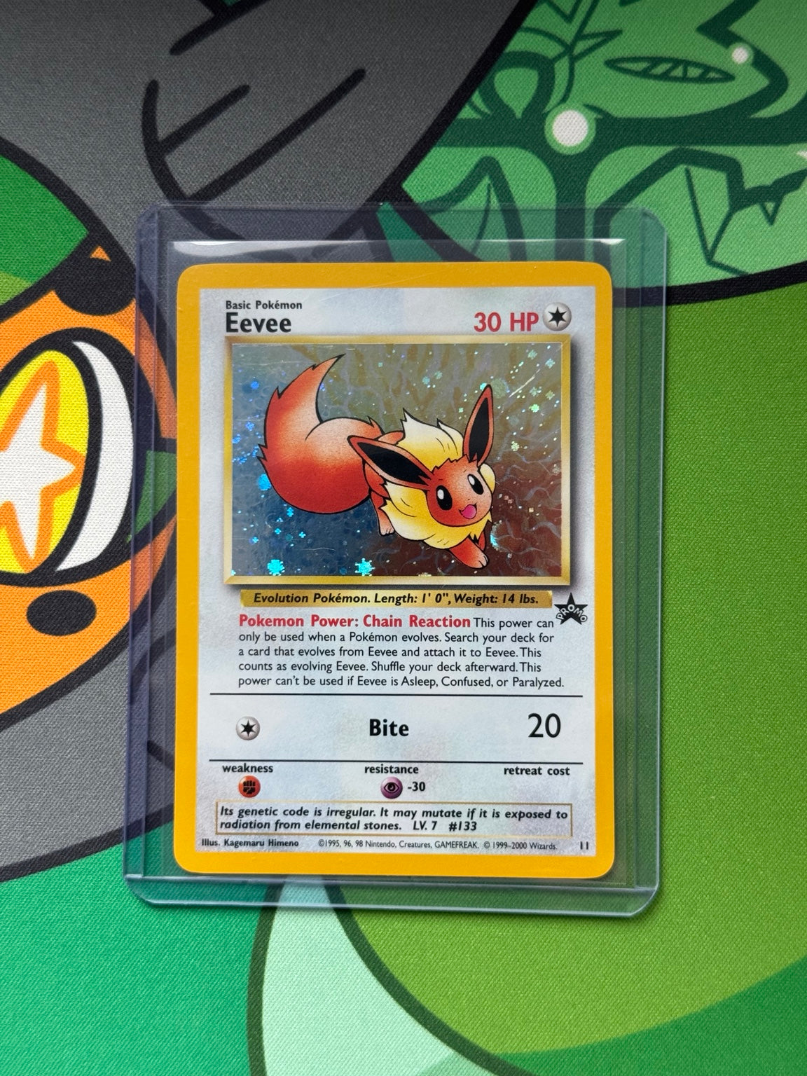 Eevee 11 Wizards Black Star Promos Holo front