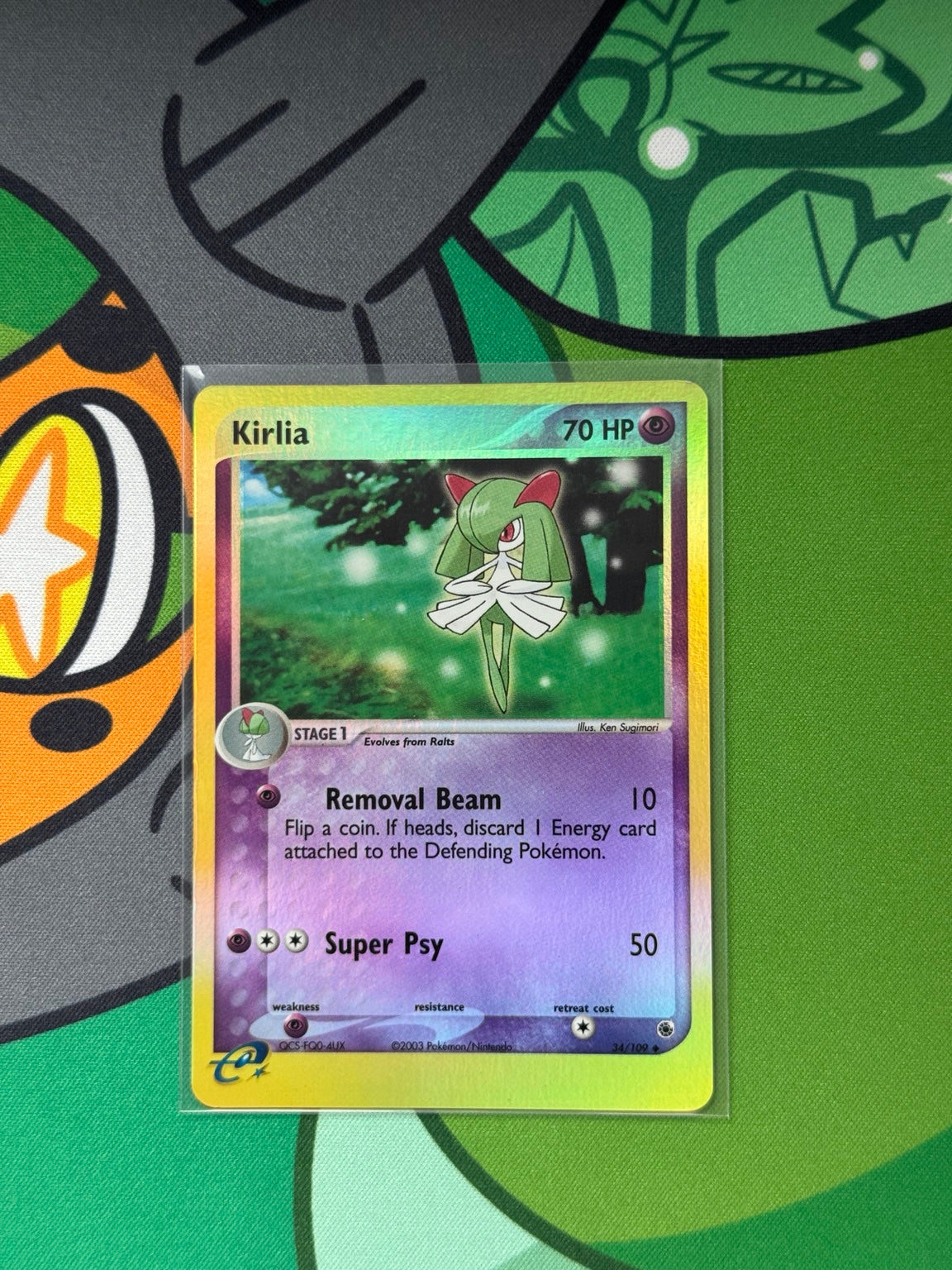 Kirlia 34/109 - EX Ruby & Sapphire - Reverse Holo front
