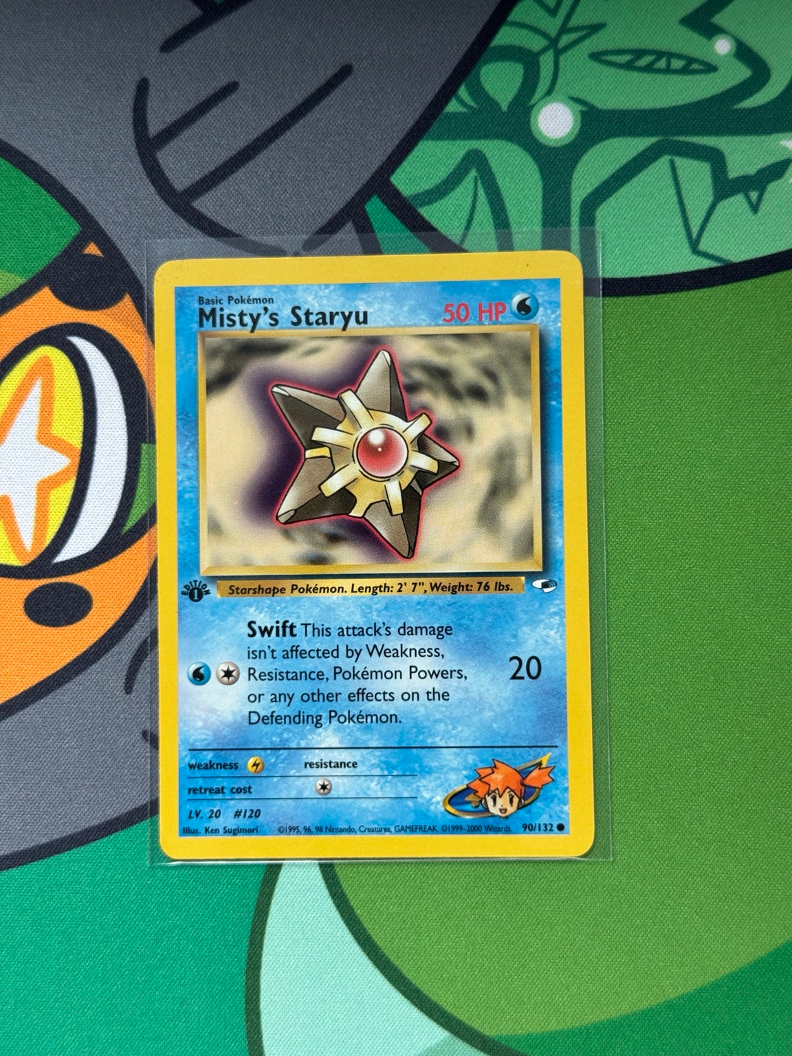 Misty's Staryu 90/132 - Gym Heroes - 1st Edition Non-Holo front